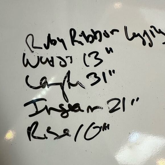 Ruby Ribbon RR LARGE Black White Trim Tuxedo Capri Leggings Celestial Collection - Picture 7 of 9